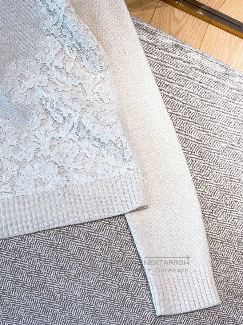 Valentino Valentino Lace cashmere sweater Size S / US 4 / IT 40 - 5 Thumbnail