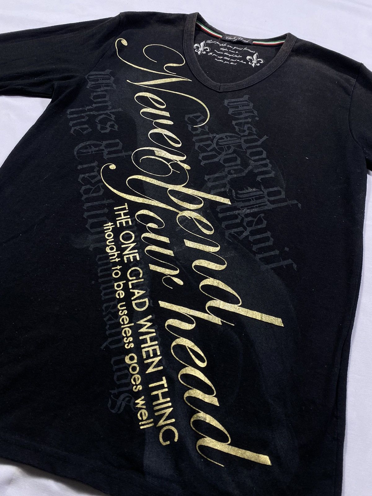 14th Addiction Clash Ahead poem gothic punk style long slevee Size US M / EU 48-50 / 2 - 3 Thumbnail
