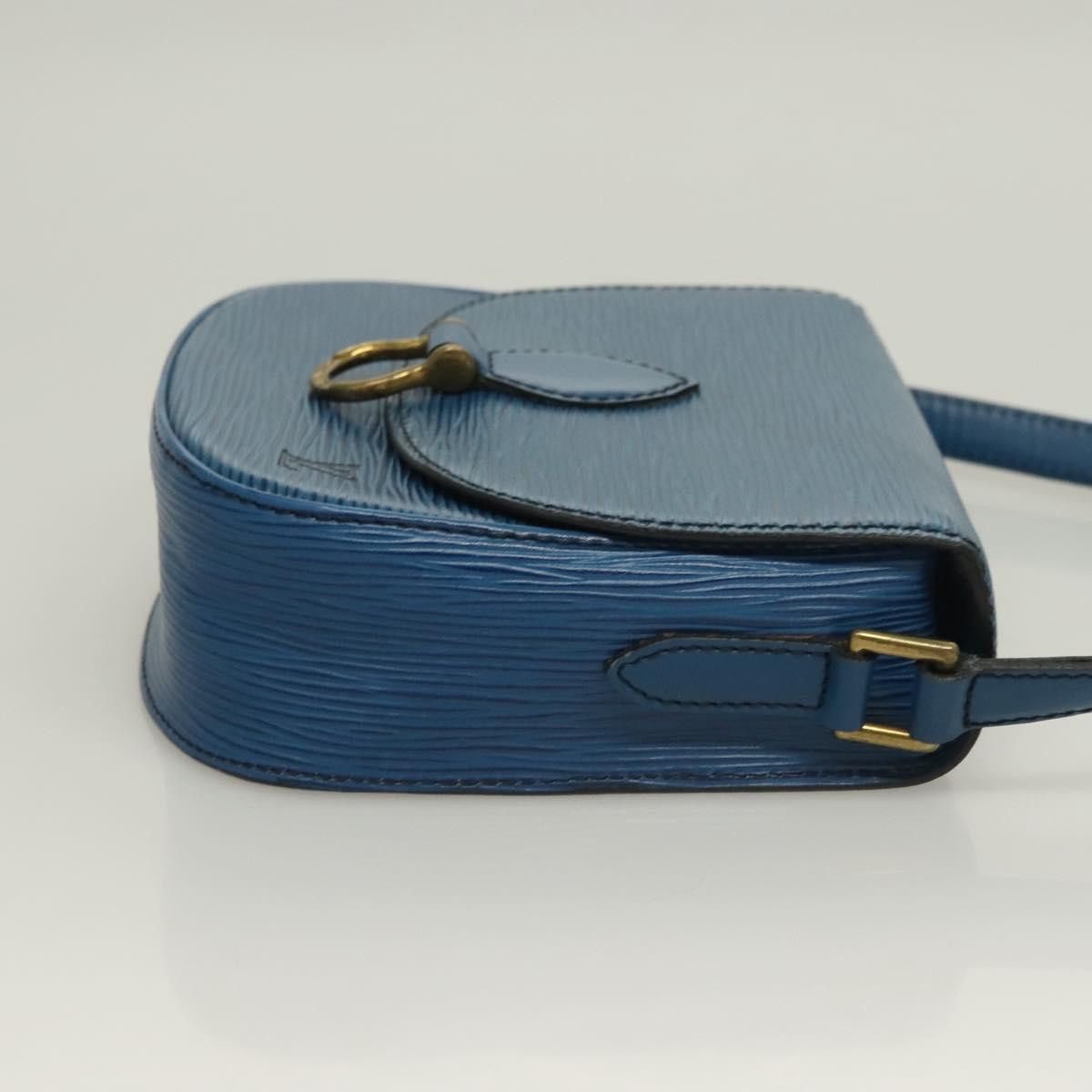 Louis Vuitton LOUIS VUITTON Epi Saint Cloud PM Shoulder Bag Blue M52195 Size ONE SIZE - 3 Thumbnail