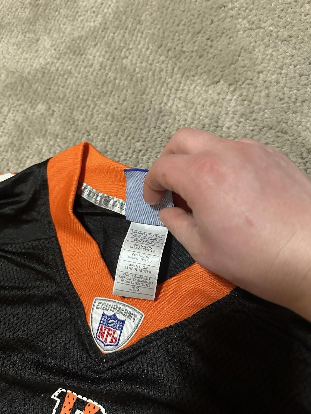 Reebok Vintage Reebok Cincinnati Bengals Carson Palmer Jersey Sz L Size US L / EU 52-54 / 3 - 6 Thumbnail