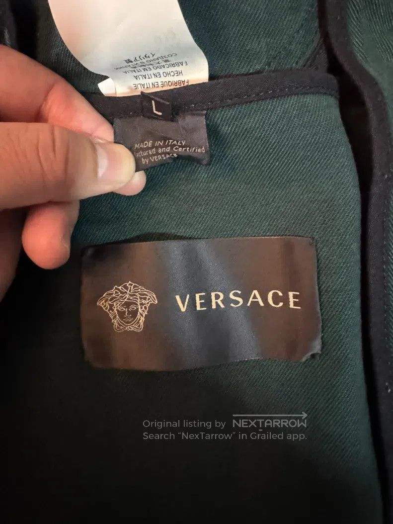 Versace Versace Black Bull Denim Jacket Size US L / EU 52-54 / 3 - 5 Thumbnail
