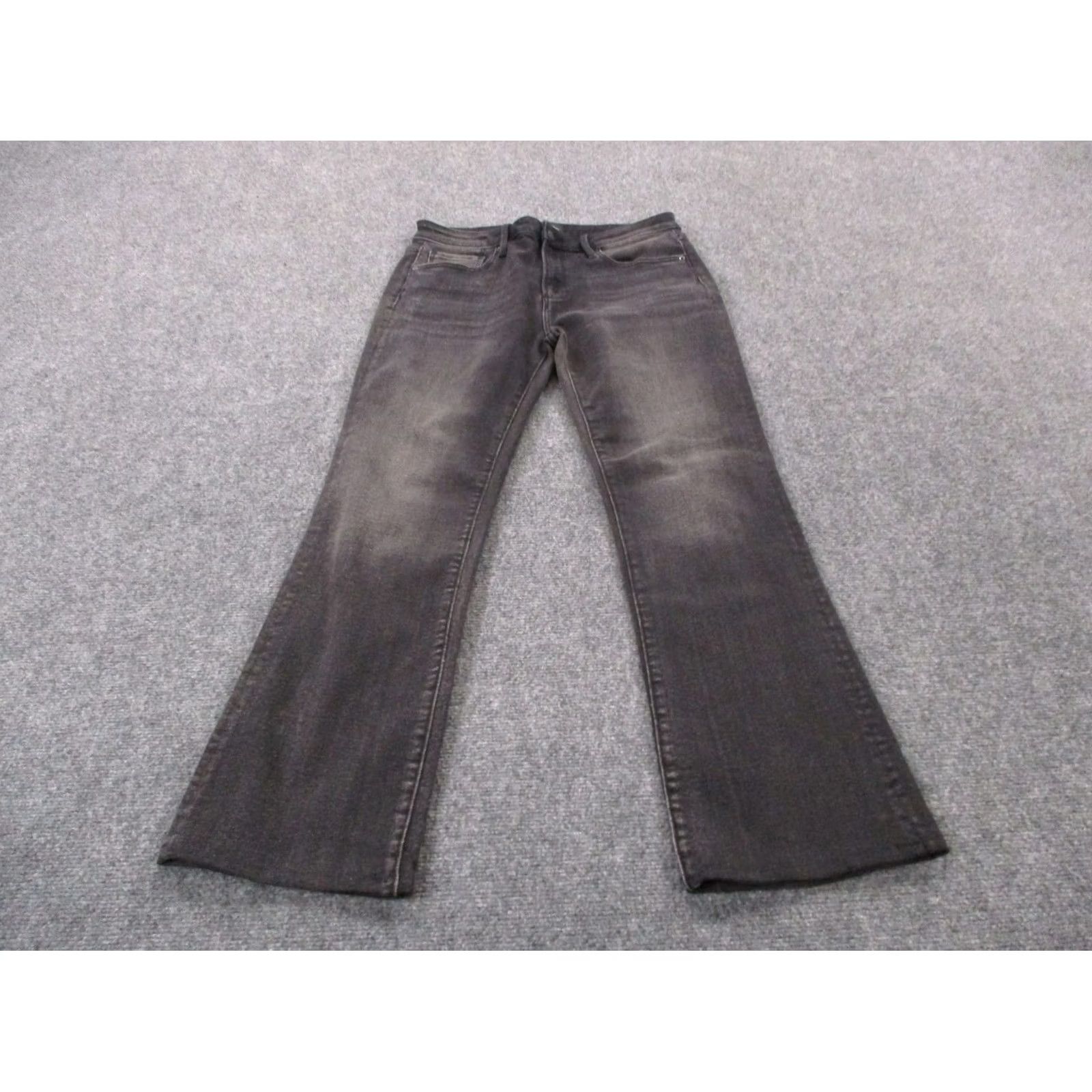 Vintage Driftwood Jeans Womens 30 X 31 Black Denim Bootcut 30 Regular Inseam Jeans Womens Black Driftwood Bootscut Jeans 30x31 Size 30" / US 8 / IT 44 - 3 Thumbnail