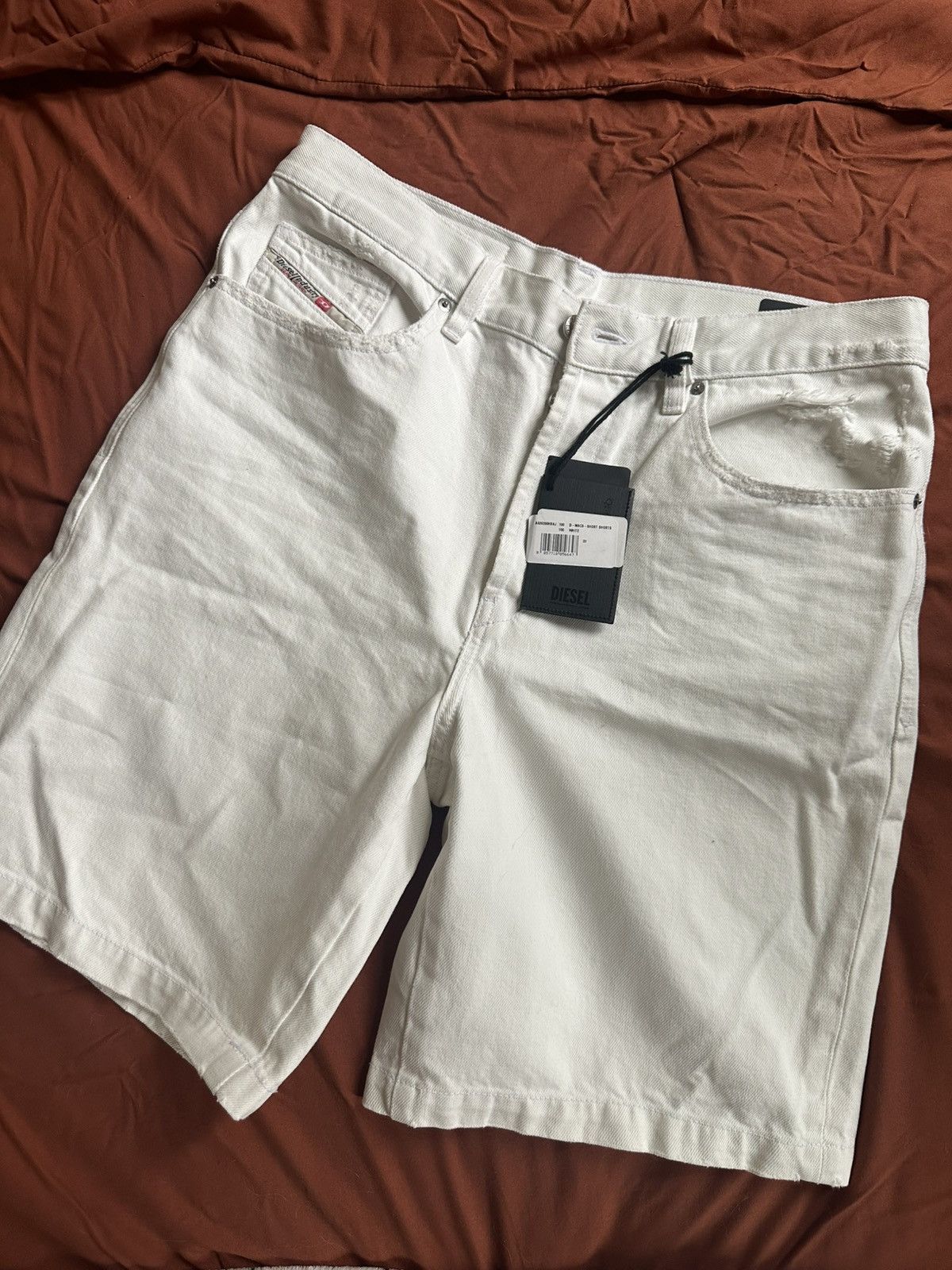 White Diesel Denim Shorts