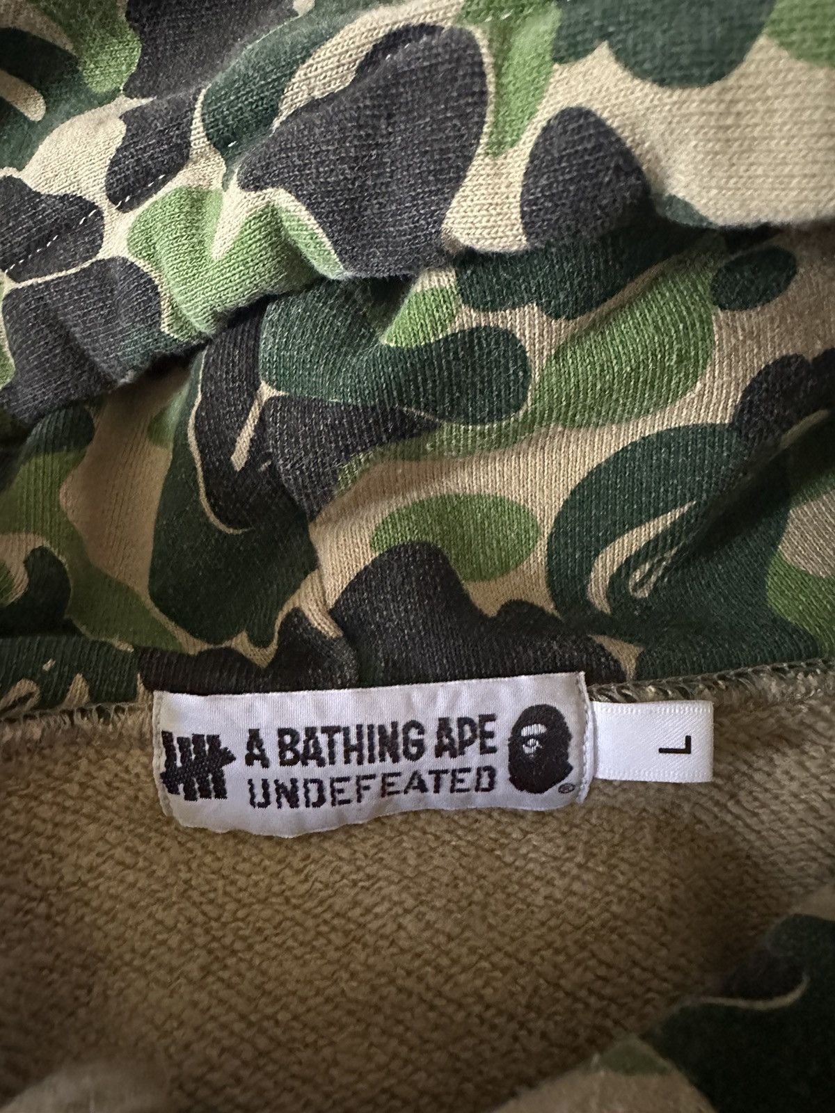 Bape Bape x Undefeated ABC College Pullover Hoodie Size US L / EU 52-54 / 3 - 3 Thumbnail