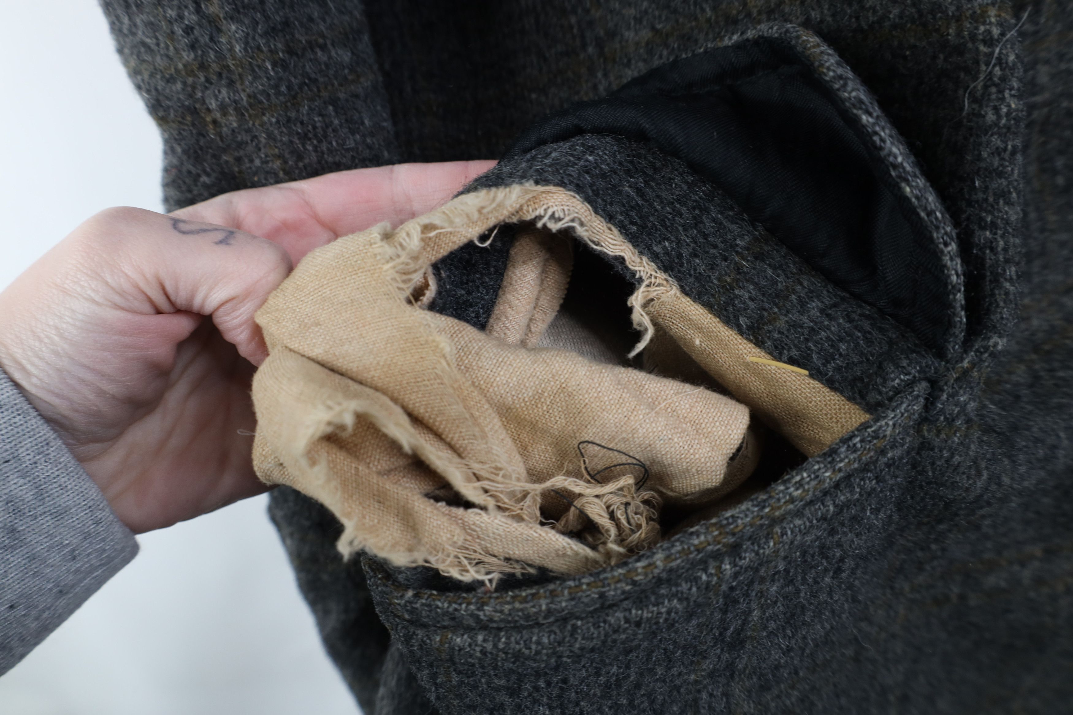 Vintage Vintage 50s Rockabilly Fleece Lined Wool Jacket Coat USA Size US XL / EU 56 / 4 - 6 Thumbnail