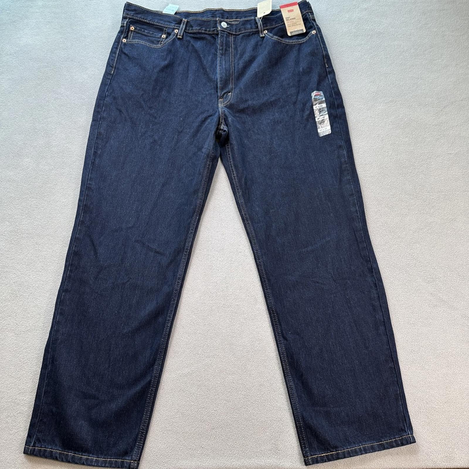 Levi's Levis 550 Relaxed Mens Jeans 42x32 Blue High Rise Dark Wash Size US 42 / EU 58 - 1 Thumbnail