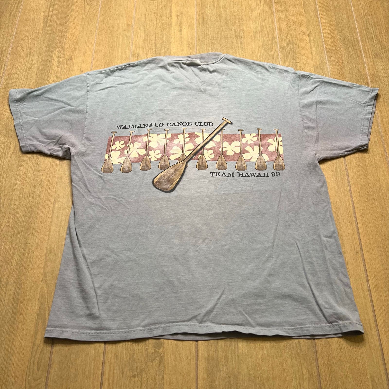 Hanes Vintage Mens T-shirt XL Team Hawaii 99 Surfboard Surf Y2K Size US XL / EU 56 / 4 - 7 Thumbnail