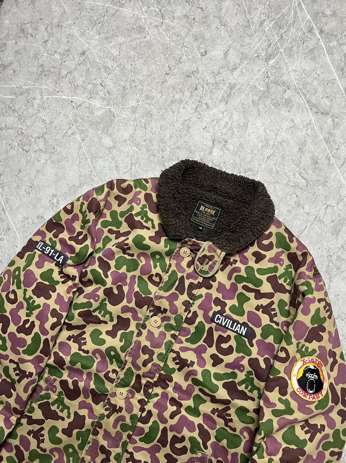 Japanese Brand × Vintage × Xlarge (SOLD) Xlarge Camouflage Jacket Size US M / EU 48-50 / 2 - 2 Thumbnail