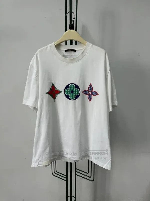 Louis Vuitton Louis Vuitton White Printed Short Sleeve T-Shirt . Size US XXL / EU 58 / 5 - 1 Thumbnail