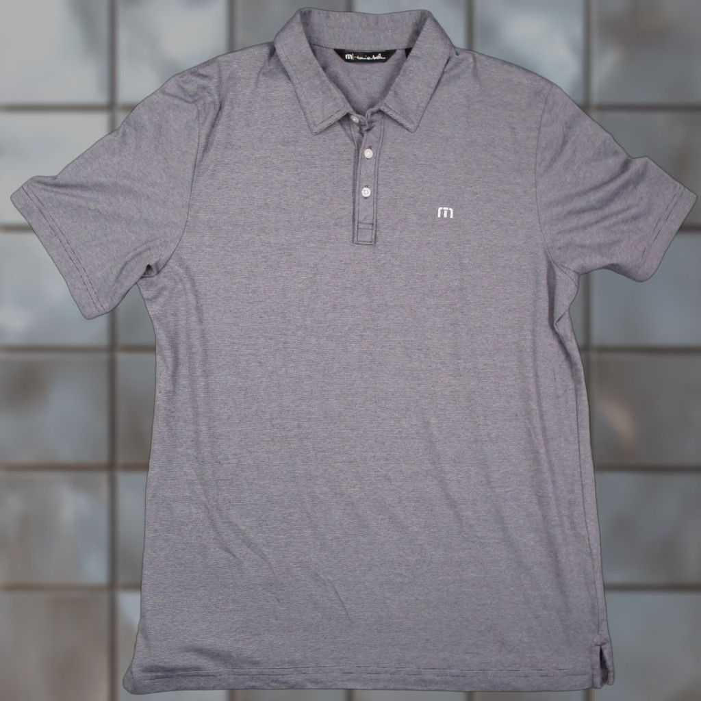 TravisMathew TravisMathew Polo Shirt Mens XL Purple Striped Pima Cotton Blend Short Sleeve Polo Shirt Size US XL / EU 56 / 4 - 1 Thumbnail