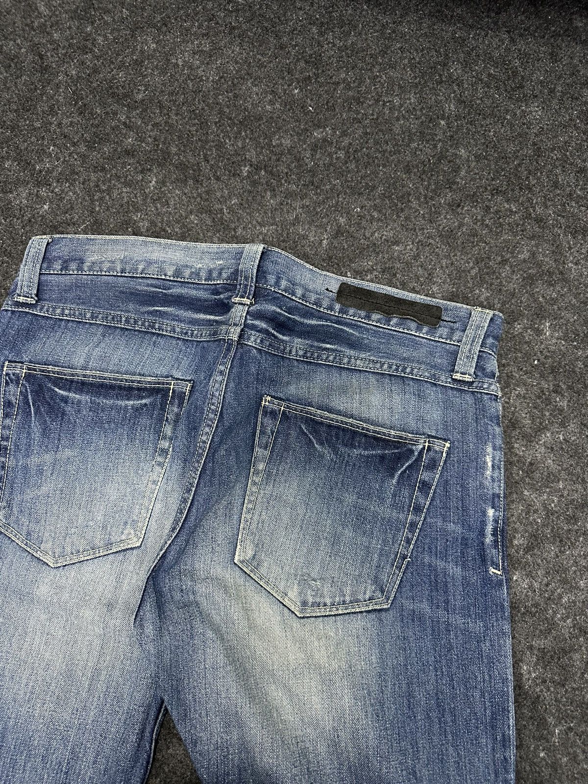 BUFFALO BOBS × Japan Blue × KOJIMA GENES Japan Blue Faded Washed Distressed Denim F57 Size US 31 - 6 Thumbnail