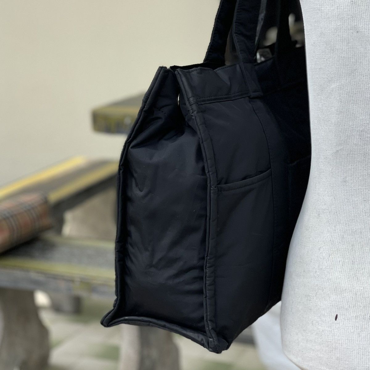 Head Porter × Japanese Brand × Porter Distressed Head Porter X Black Beauty Nylon Black Tote Size ONE SIZE - 5 Thumbnail