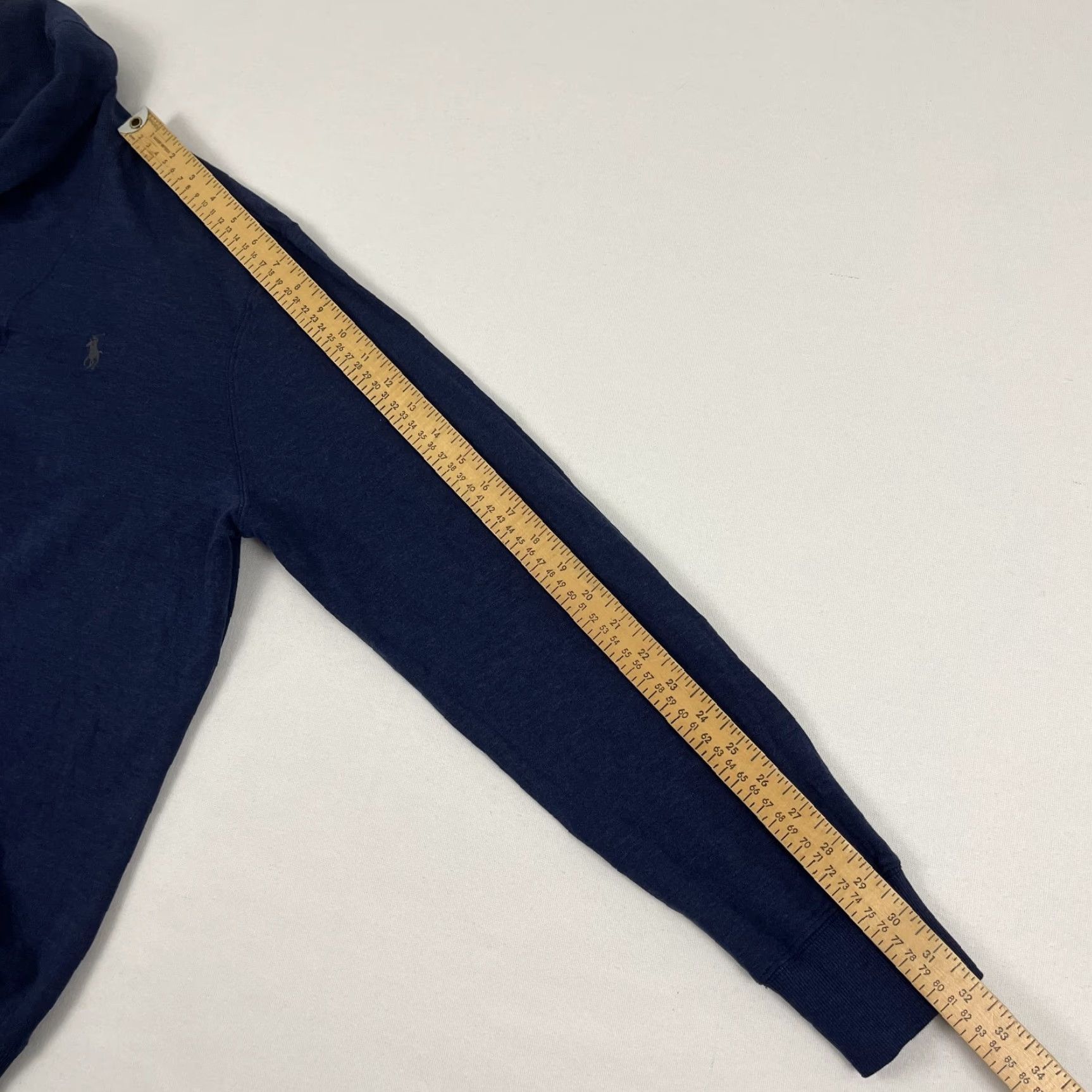 Polo Ralph Lauren Polo Ralph Lauren Sweater Mens Large Heather Navy Blue Shawl Collar Pullover Size US L / EU 52-54 / 3 - 6 Thumbnail