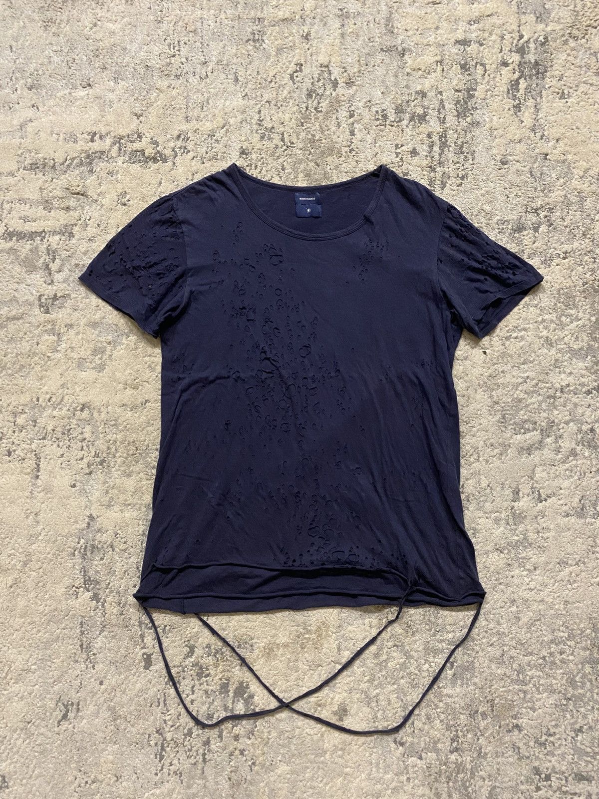 Maison MIHARA YASUHIRO Maison Mihara Yasuhiro - Bug Bite Distressed Tassel Tee Size US M / EU 48-50 / 2 - 1 Thumbnail