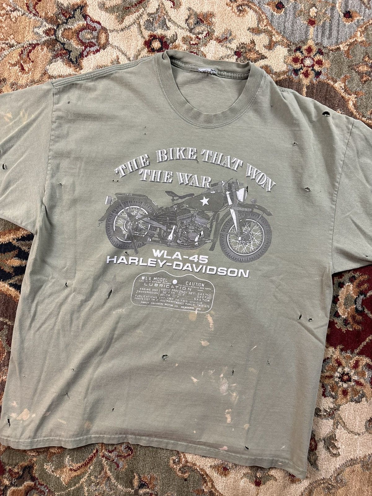 Harley Davidson Vintage Harley Davidson Pearl Harbor T-Shirt Size US XL / EU 56 / 4 - 3 Thumbnail