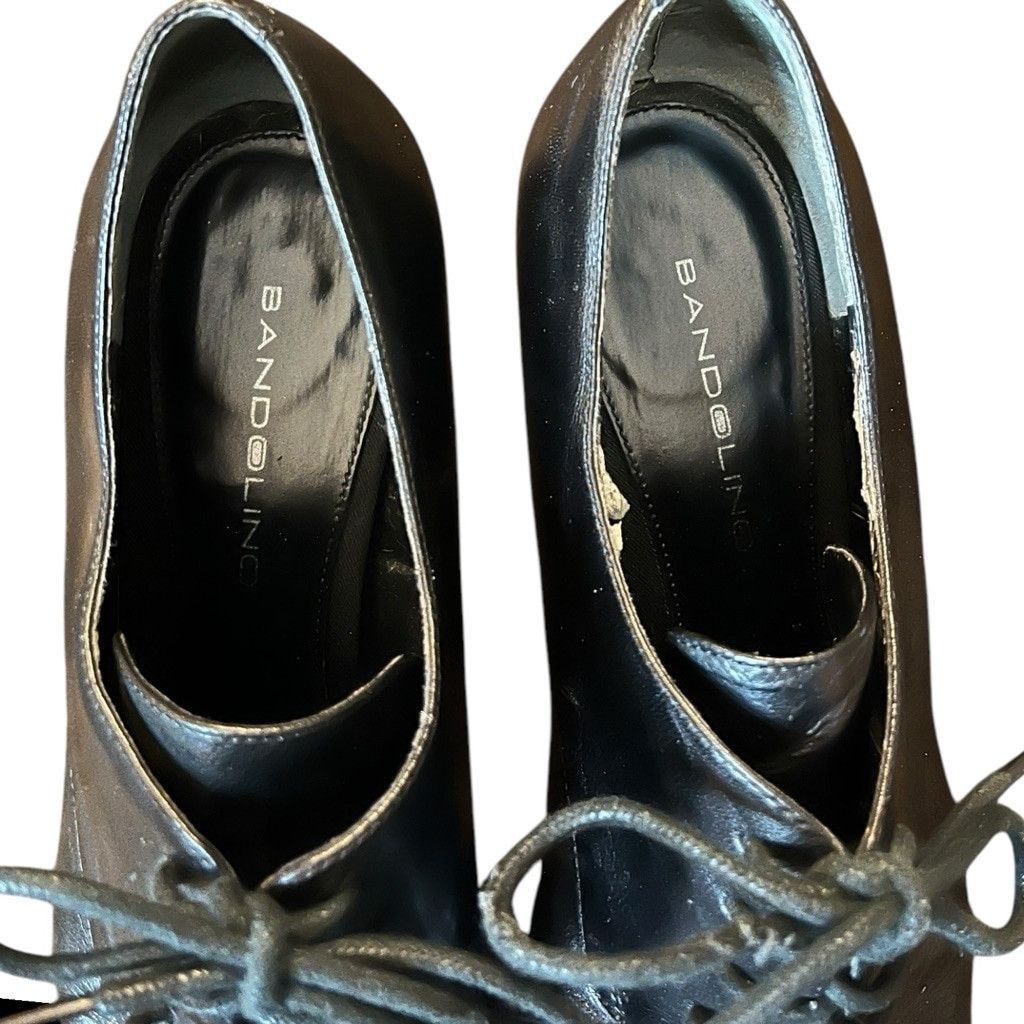 Vintage 90s Bandolino Leather Lace Up Oxford Loafers Block Heels 9 Size US 9 / IT 39 - 6 Thumbnail