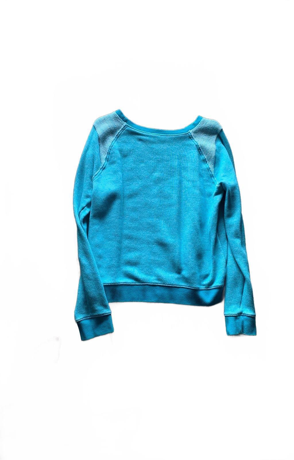 Pink Cozy Teal Cropped Sweatshirt - Perfect for Layering Size M / US 6-8 / IT 42-44 - 2 Thumbnail