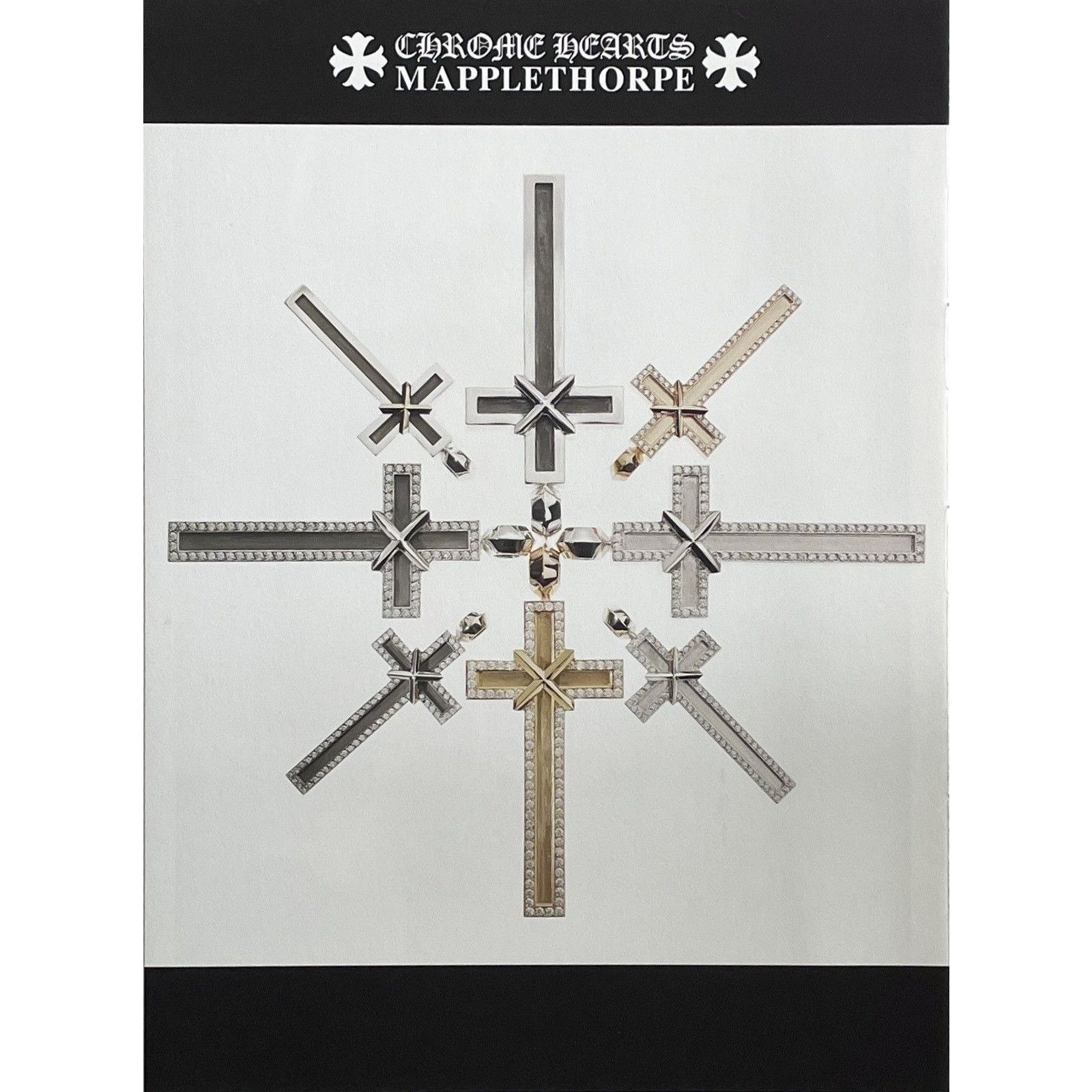 Chrome Hearts × Japanese Brand × Vintage Chrome Hearts MAPPLETHORPE crosses photo Poster framed 9x11 Size ONE SIZE - 2 Thumbnail