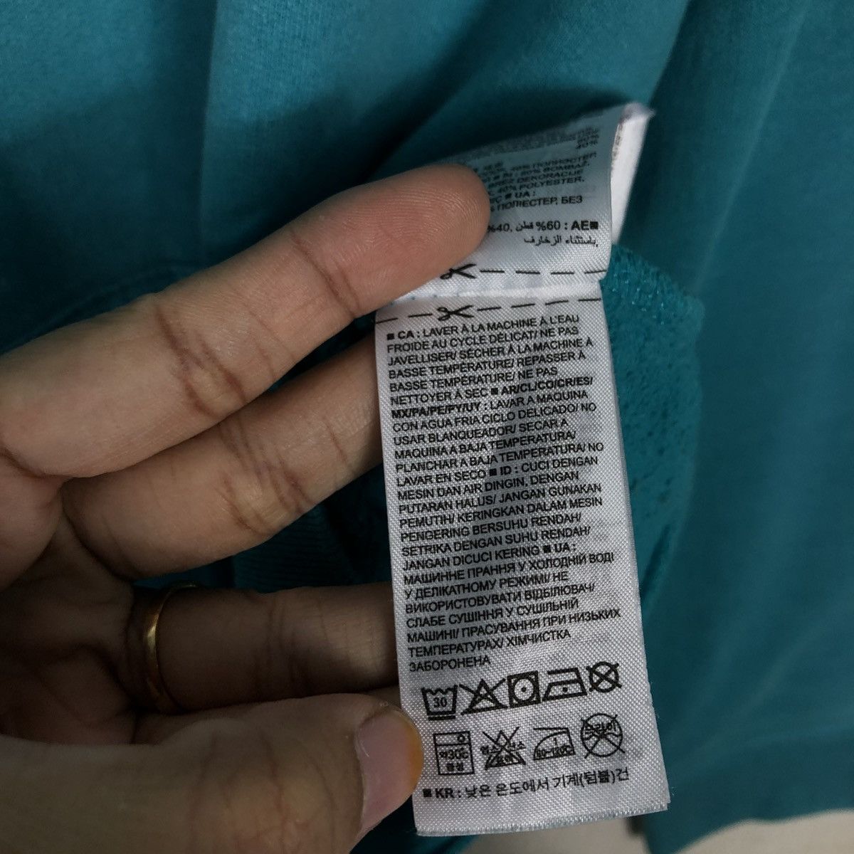 Japanese Brand 📌Vintage Hoodie Pull Over Gap Ocean Green Spell Out Size US L / EU 52-54 / 3 - 20 Thumbnail