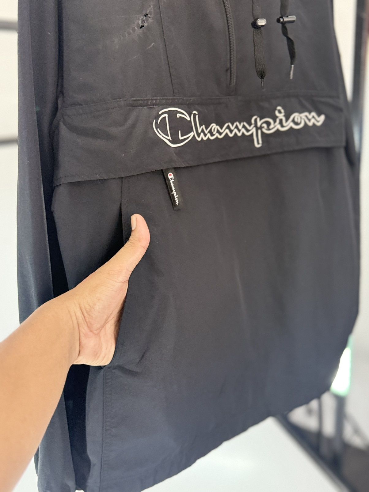 Champion 🔥 Champion American Flag ANORAK Windbreaker Jacket Half Zip Size US M / EU 48-50 / 2 - 8 Thumbnail