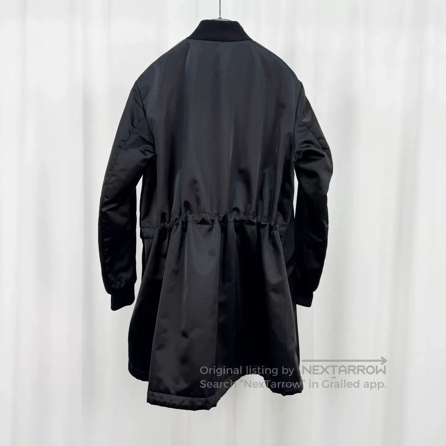 Acne Studios black satin long coat by Acne Studios. Size XS / US 0-2 / IT 36-38 - 2 Thumbnail