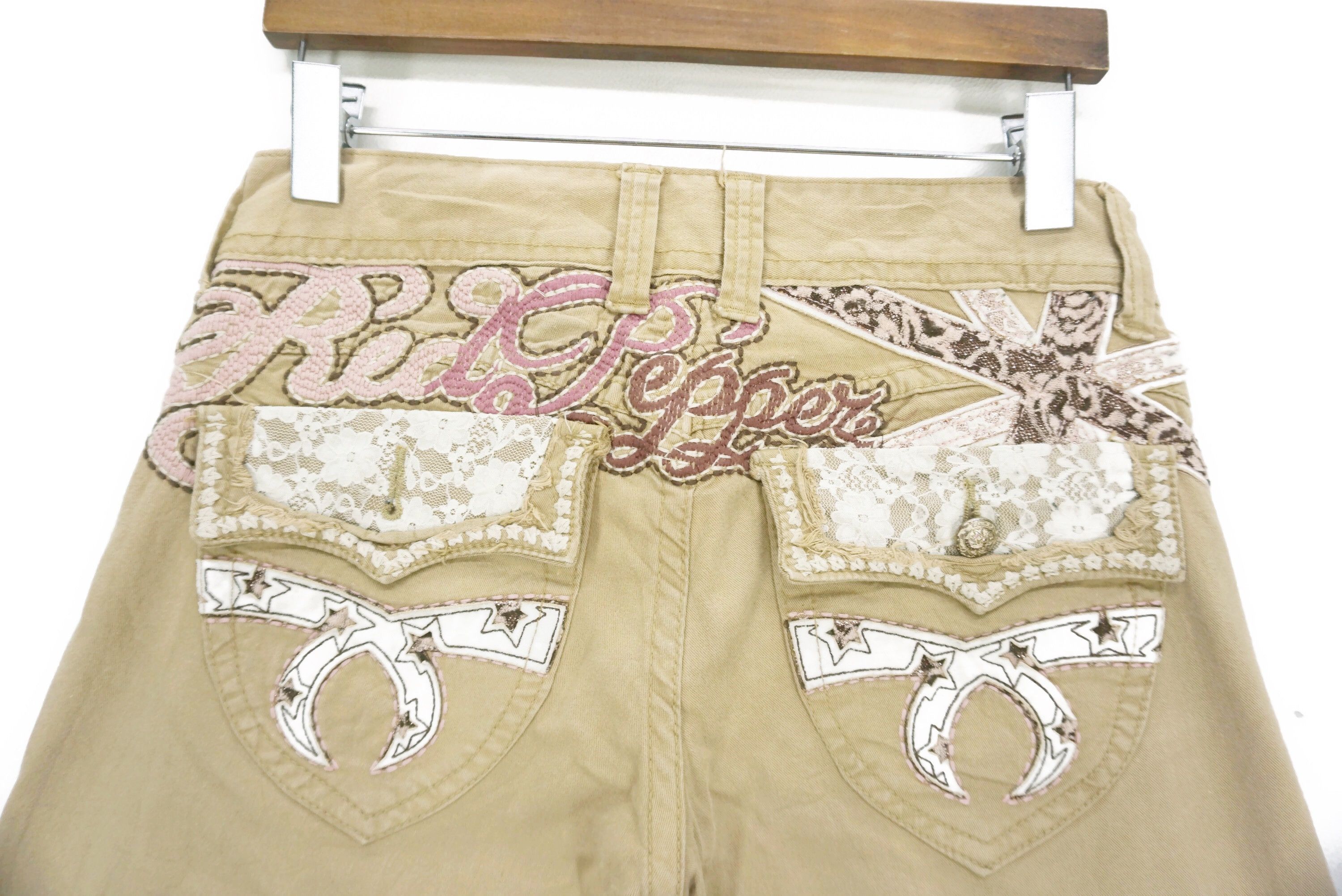 Japanese Brand Red Pepper Jeans fits W32xL34 Embroidered Low-Rise Skinny Size 27" / US 4 / IT 40 - 8 Thumbnail