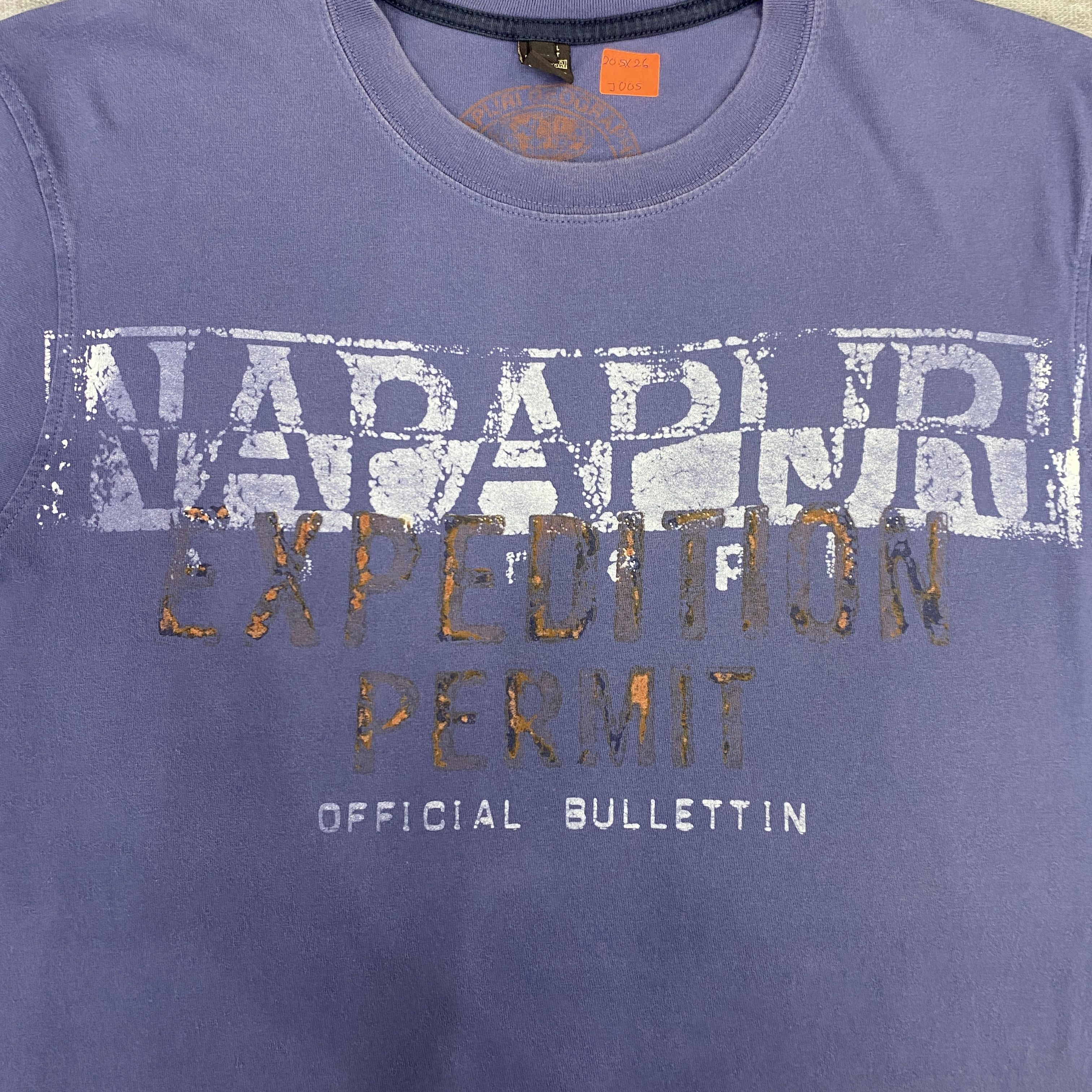 Napapijri Vintage Napapijri Expedition Permit TShirt - J005 Size US M / EU 48-50 / 2 - 3 Thumbnail
