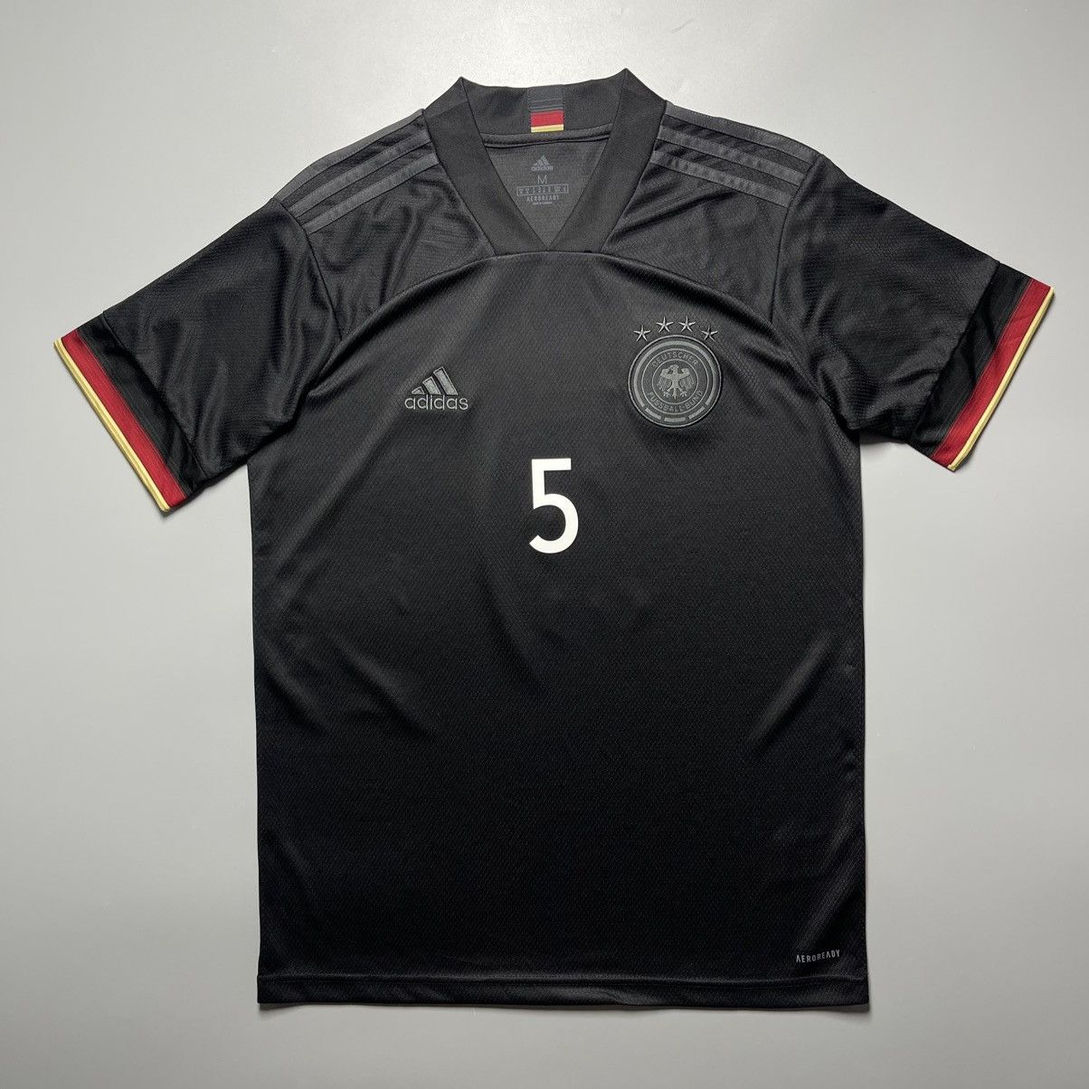 Adidas GERMANY ADIDAS 2020 EURO FOOTBALL AWAY JERSEY #5 HUMMELS Size US M / EU 48-50 / 2 - 2 Thumbnail