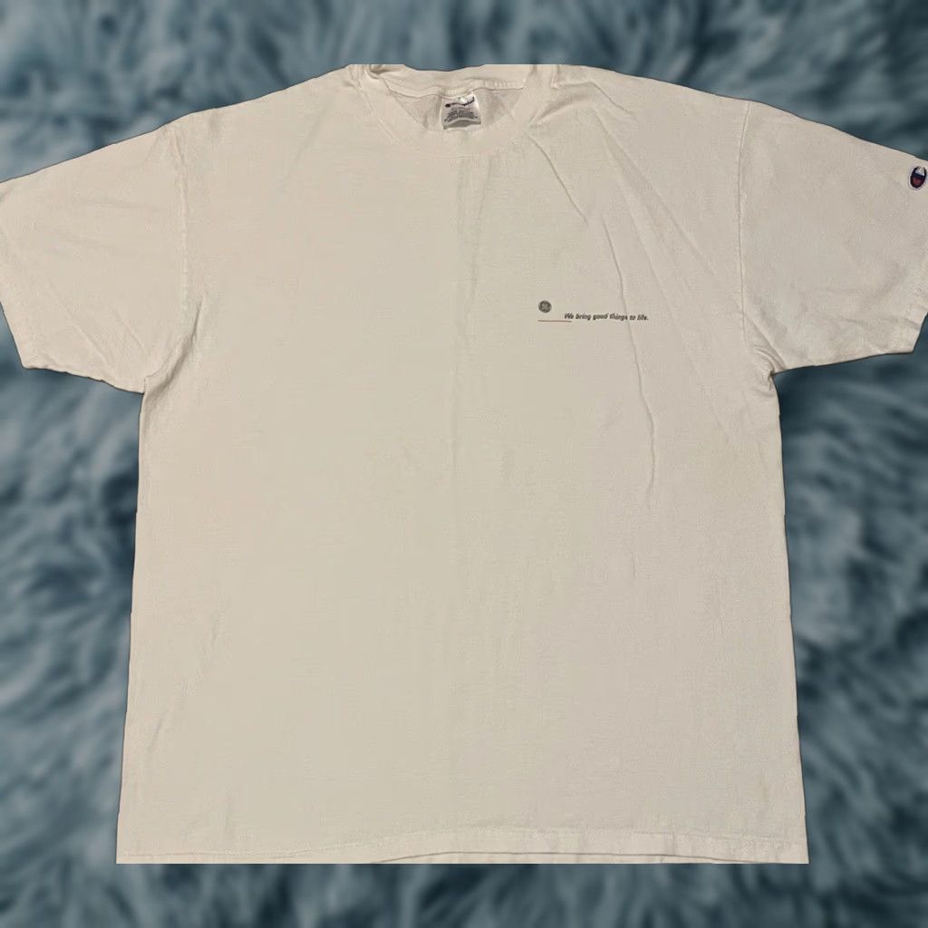 Champion VINTAGE Champion GE Faded Promo Shirt XL Men White 90s 80s Vintage Graphic T-Shirt Stadium Rock College Technology USA Size US XL / EU 56 / 4 - 1 Thumbnail