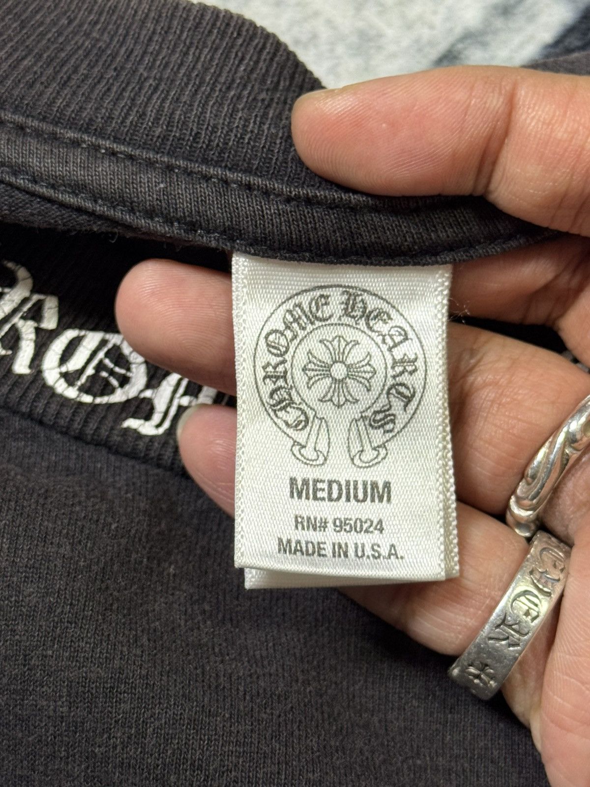 Chrome Hearts RARE! 2010s DOUBLE CROSS NECK PRINT Size US M / EU 48-50 / 2 - 14 Thumbnail