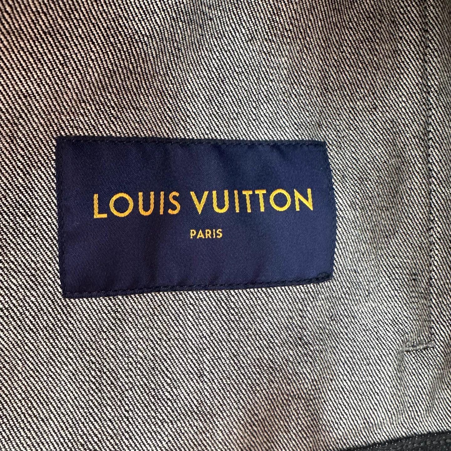 Louis Vuitton Louis Vuitton Gray Monogram Eclipse Denim Jacket 54 Size US L / EU 52-54 / 3 - 4 Thumbnail