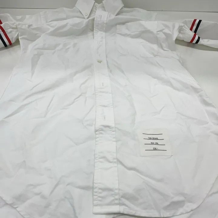 Thom Browne Thom Browne Classic Long Sleeve Shirt with Stripes -2507 Size US S / EU 44-46 / 1 - 3 Thumbnail