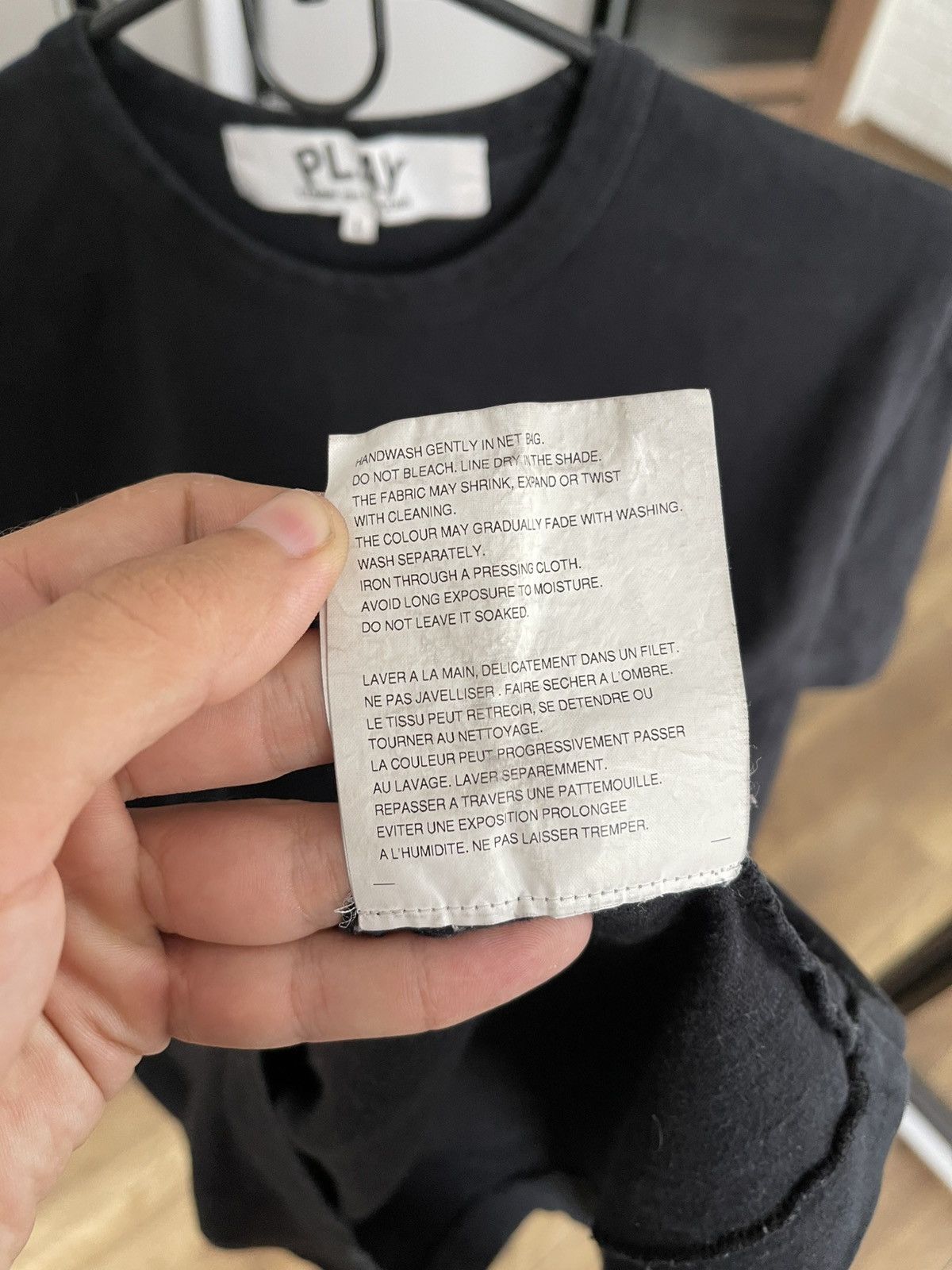 Comme des Garcons PLAY Comme Des Garcons Play CDG Japanese T-Shirt Tee Size US L / EU 52-54 / 3 - 15 Thumbnail