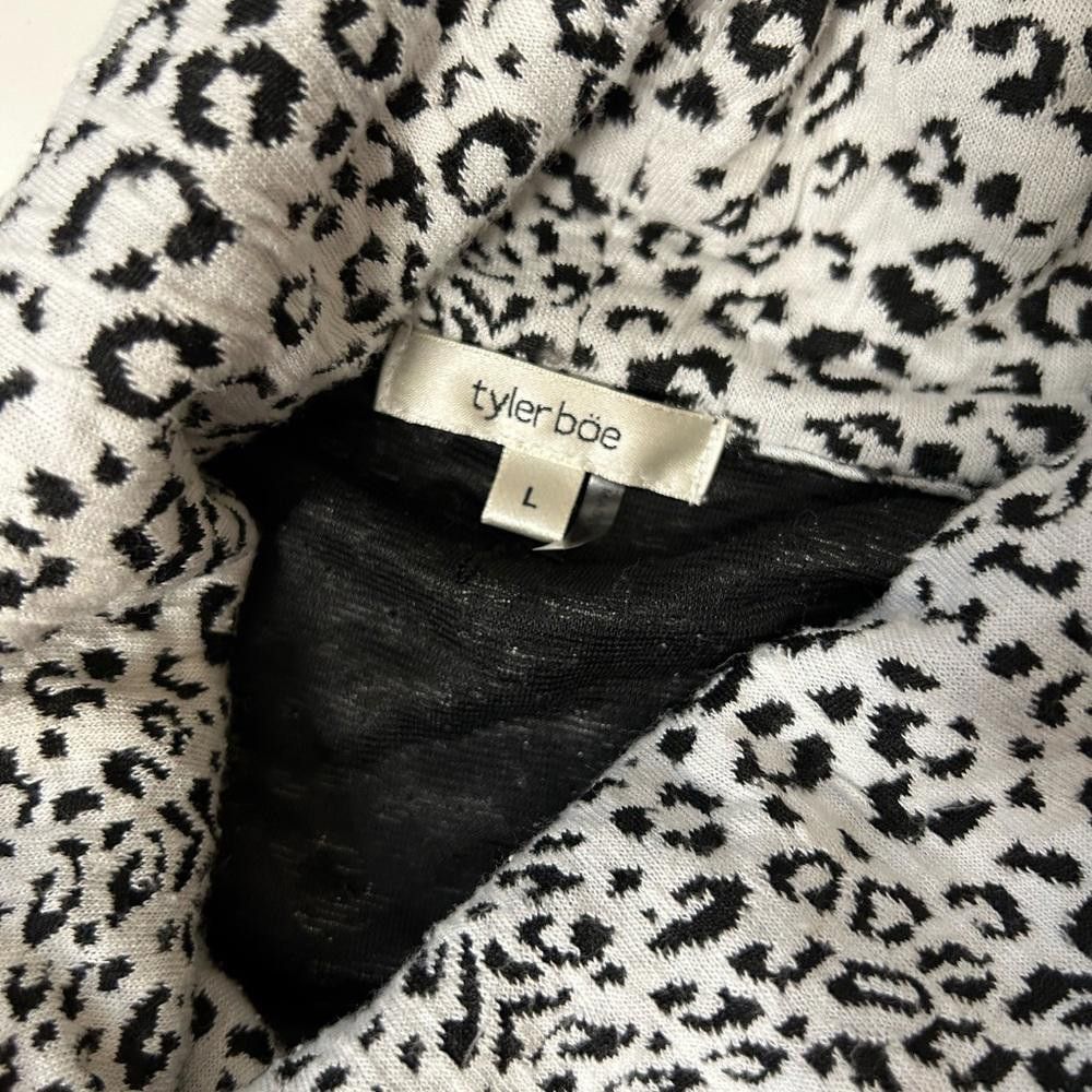 Designer Tyler Boe l Kim Leopard Cowl Neck Dress Large Size L / US 10 / IT 46 - 8 Thumbnail