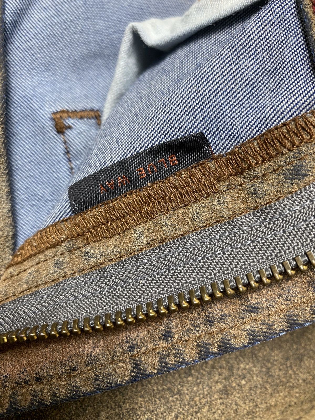 Japanese Brand 🇯🇵 Japanese Brand Blueway Leather Jeans Size US 34 / EU 50 - 12 Thumbnail