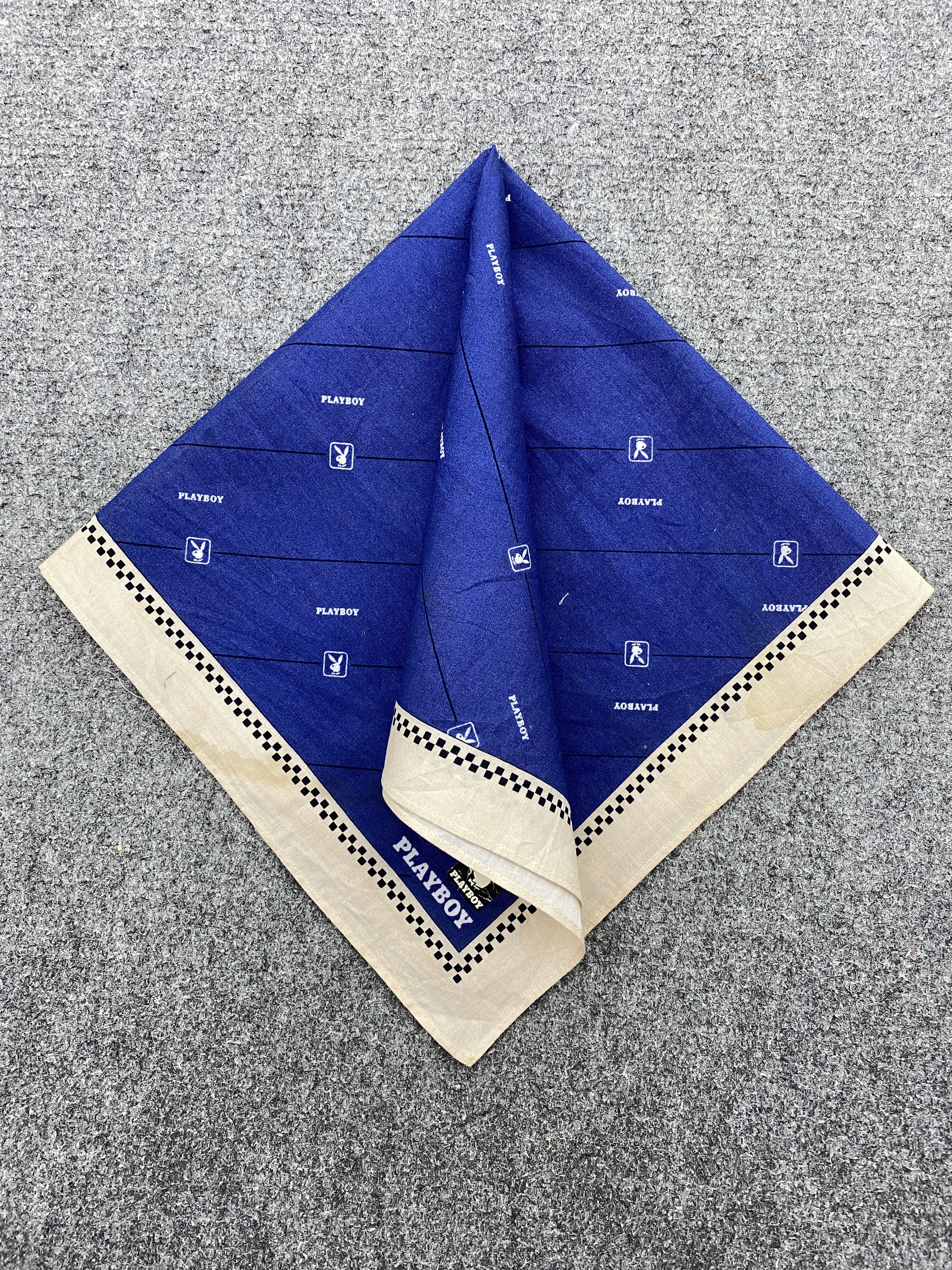 Playboy Vintage Playboy Handkerchief / Neckerchief / Bandana HKC0921 Size ONE SIZE - 3 Thumbnail