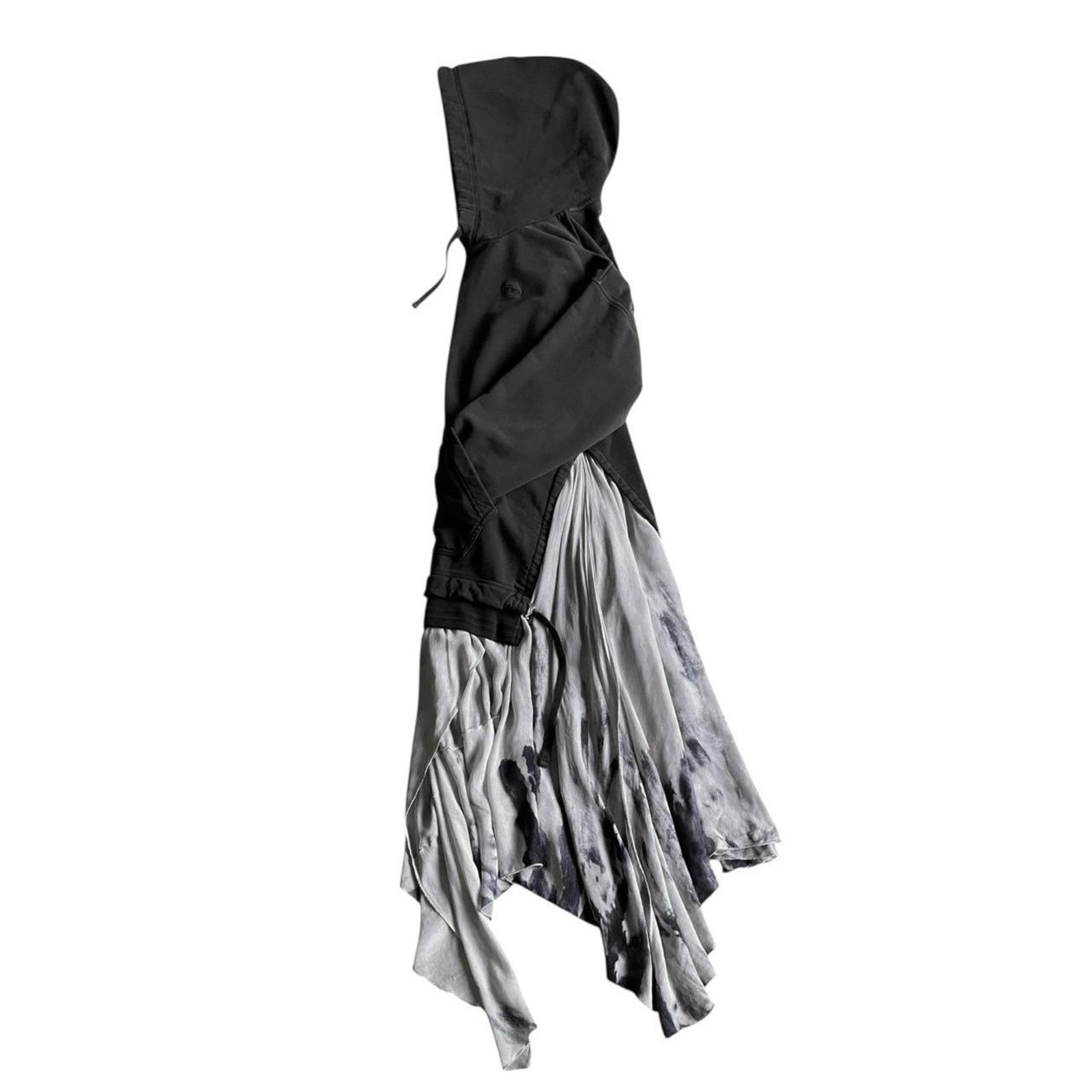 Diesel VTG Diesel hoodie dress with built in asymmetrical skirt XS Size XS / US 0-2 / IT 36-38 - 4 Thumbnail