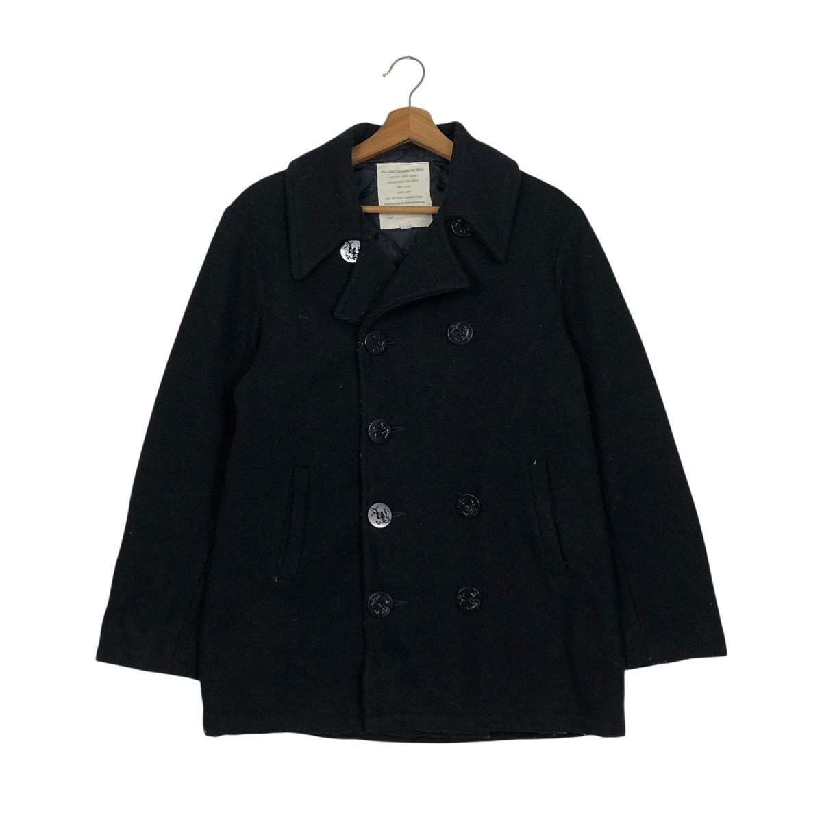 Vintage 🔥VINTAGE WORKER DUFFLE WOOL JACKET PEACOAT ISSEY MIYAKE Size US L / EU 52-54 / 3 - 3 Thumbnail