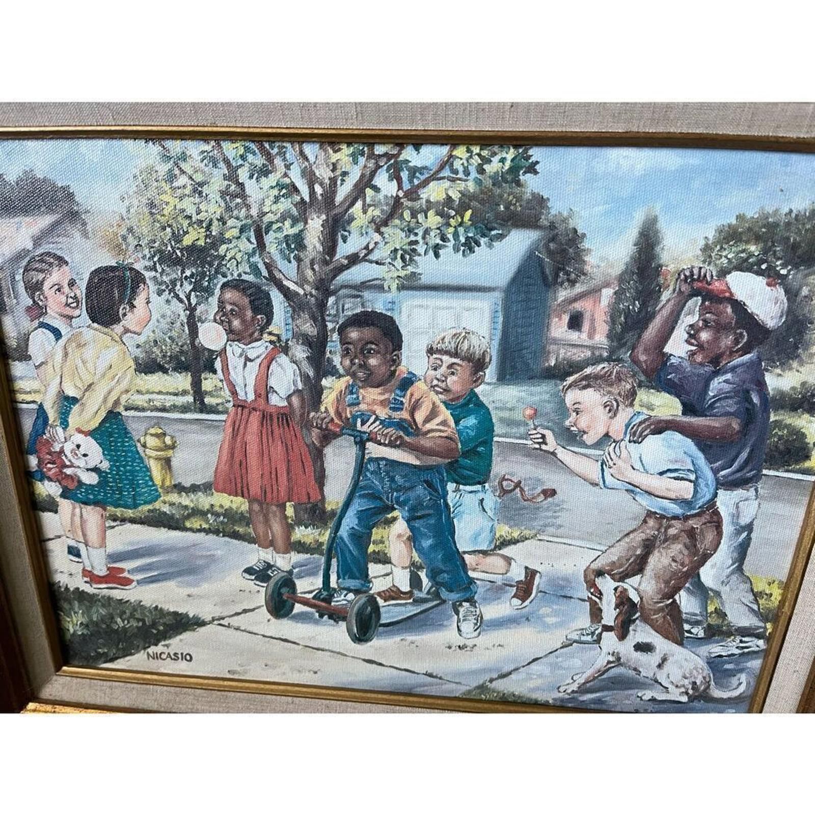Nicasio painting on canvas. 1975..