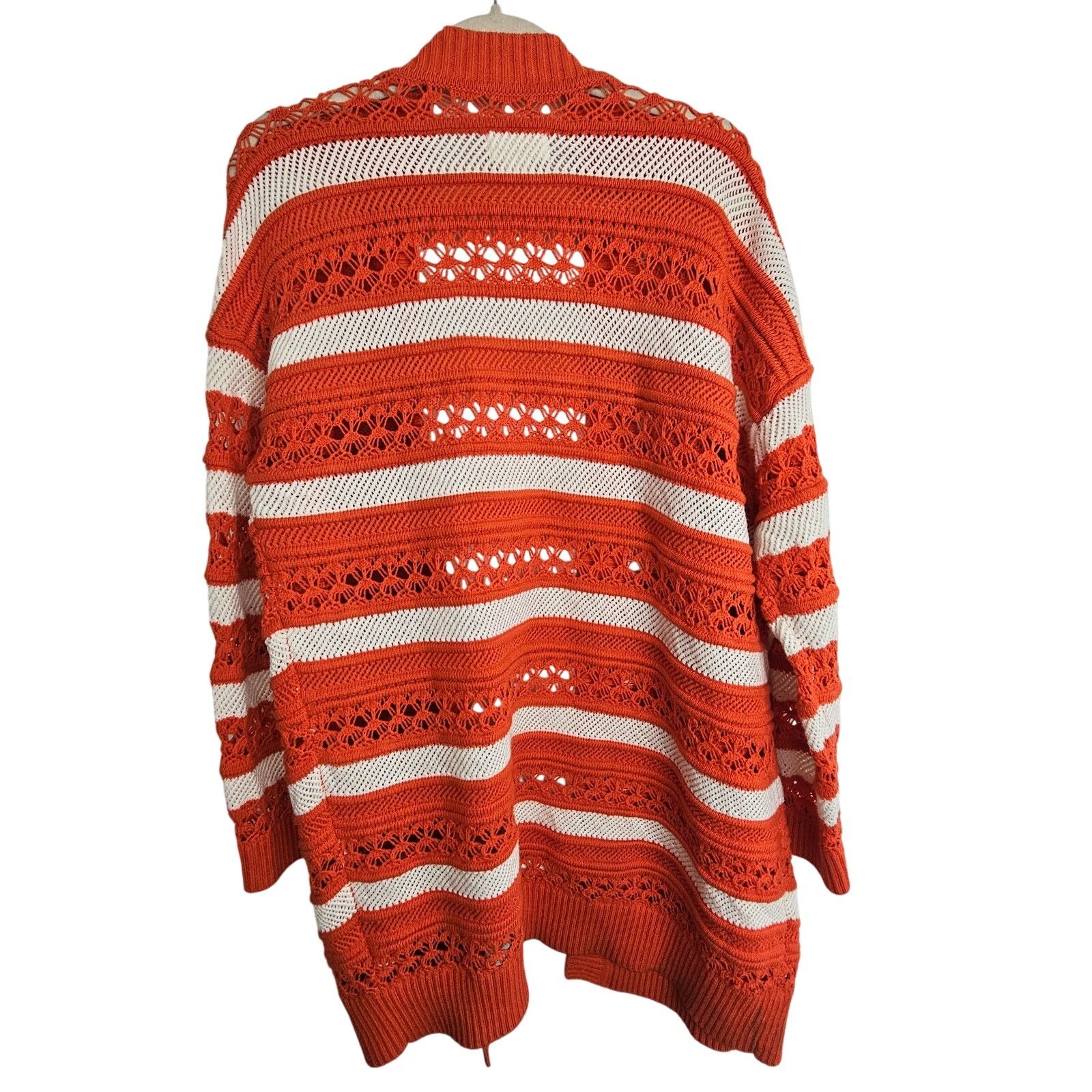 Anthropologie Maeve Anthropologie Women Wool Striped Knit Cardigan Sweater Size S / US 4 / IT 40 - 10 Thumbnail