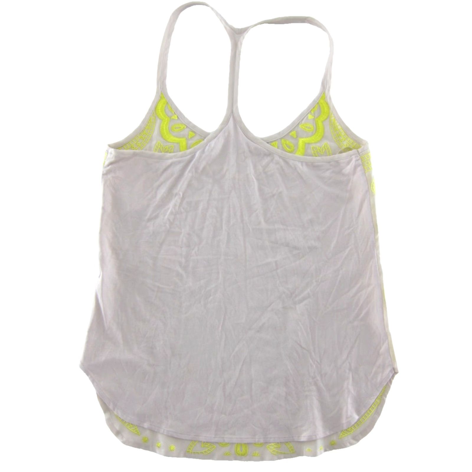 Trina Turk VINTAGE NWT Trina Turk Embroidered Tank Top Blouse T-Back Tank Small Yellow Size S / US 4 / IT 40 - 2 Thumbnail