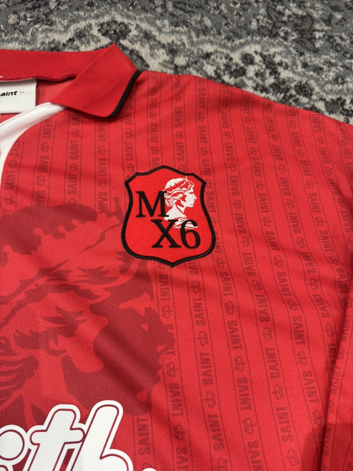 Saint Michael Saint Michael Faith Soccer Jersey Red Size US XL / EU 56 / 4 - 3 Thumbnail