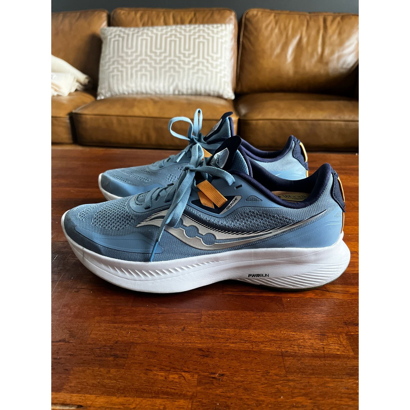 Saucony Saucony Guide 15 Running Sneakers Denim/Aqua Women's 9.5 Size US 9.5 / IT 39.5 - 3 Thumbnail