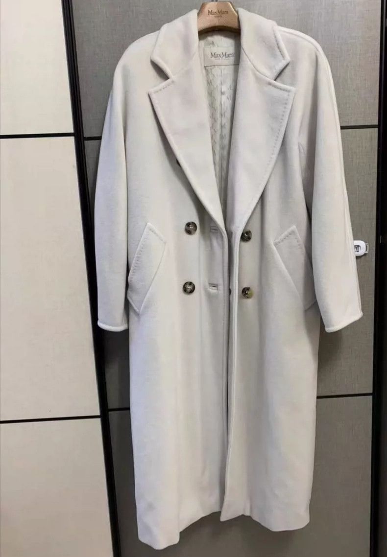 Max Mara Max Mara 101801 coat, belted, glacier white, Size M / US 6-8 / IT 42-44 - 1 Thumbnail