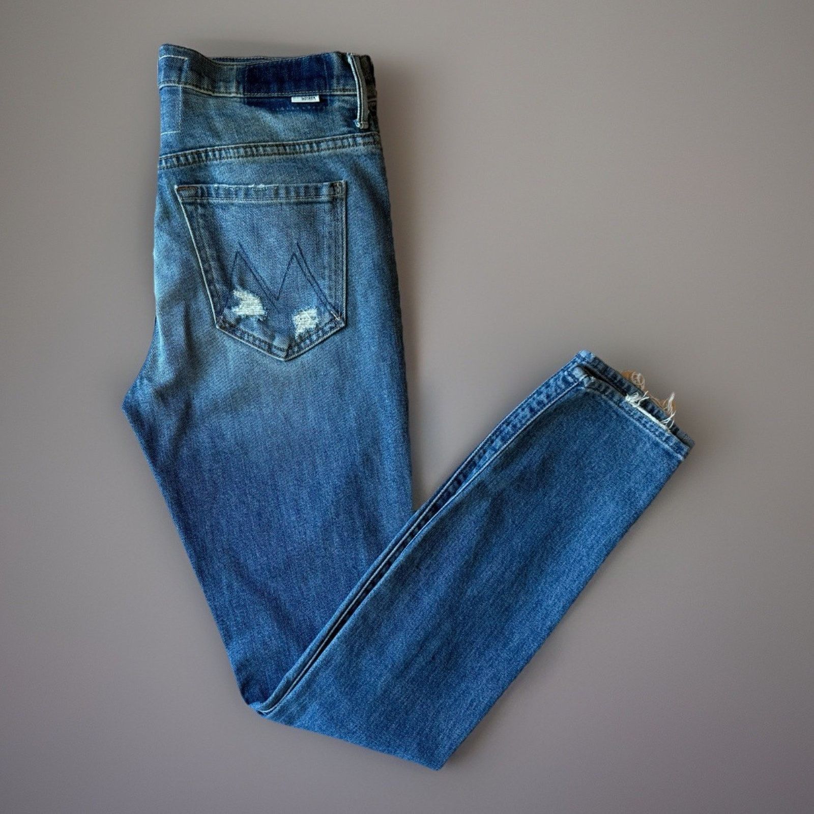 MOTHER Mother Superior Stunner Jeans Women's 27 Distressed Boho Size 27" / US 4 / IT 40 - 1 Thumbnail