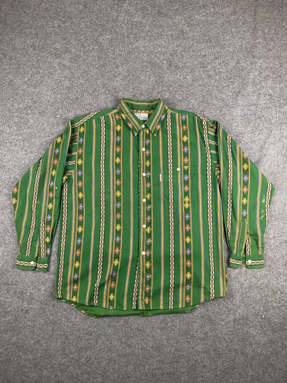 Vintage vintage good feeling navajo design shirt nice design Size US L / EU 52-54 / 3 - 1 Thumbnail
