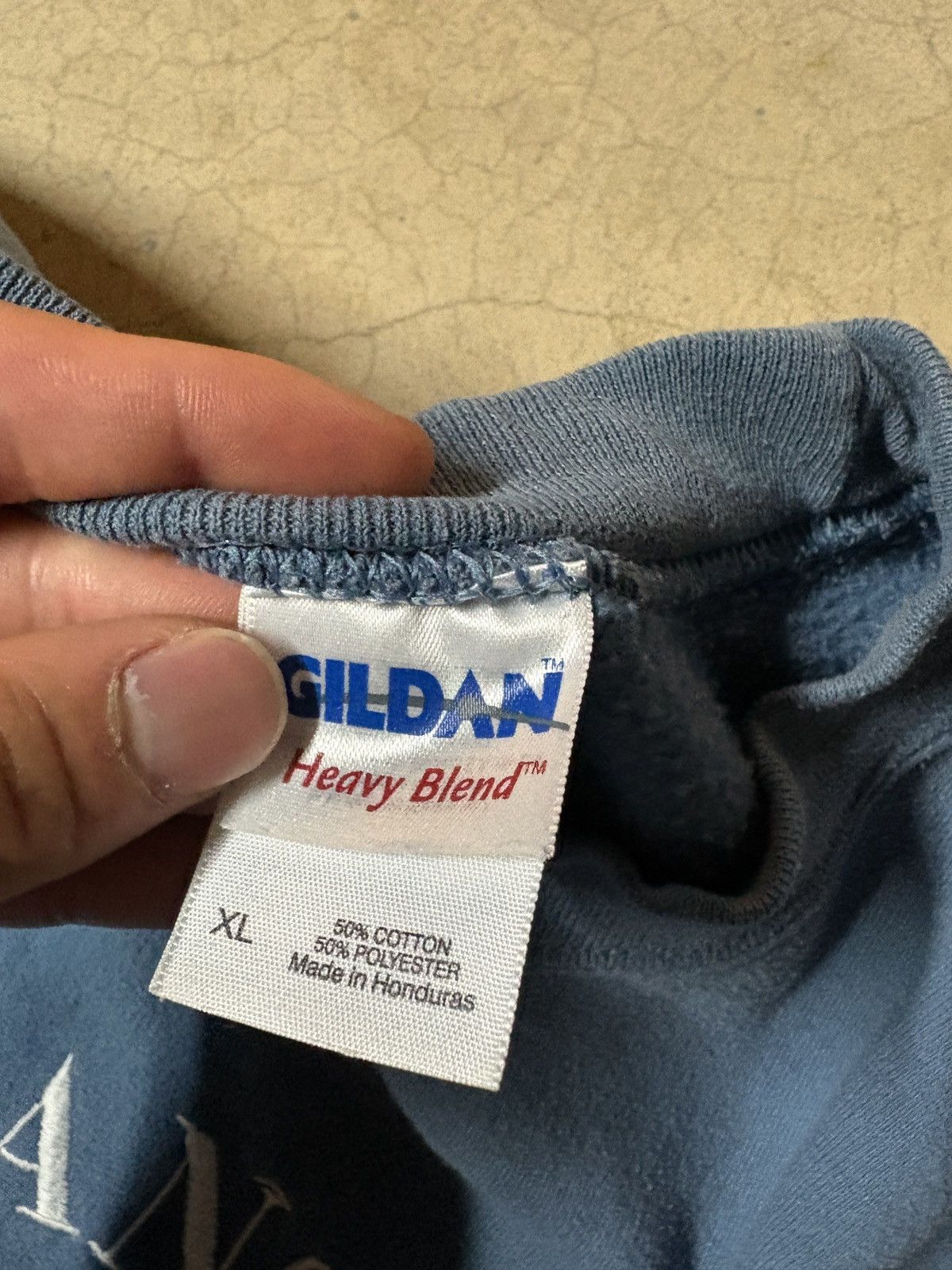 Gildan Vintage 00’s Branson Missouri Crewneck Sweatshirt Light Blue Size US XL / EU 56 / 4 - 4 Thumbnail