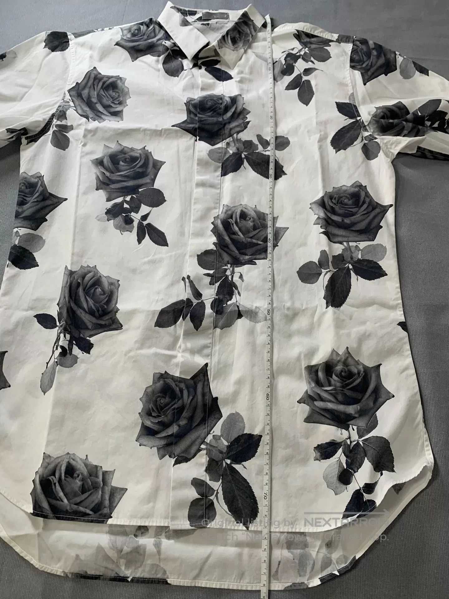 Dior Dior Black White Rose Floral Print Shirt. Size US XXS / EU 40 - 7 Thumbnail