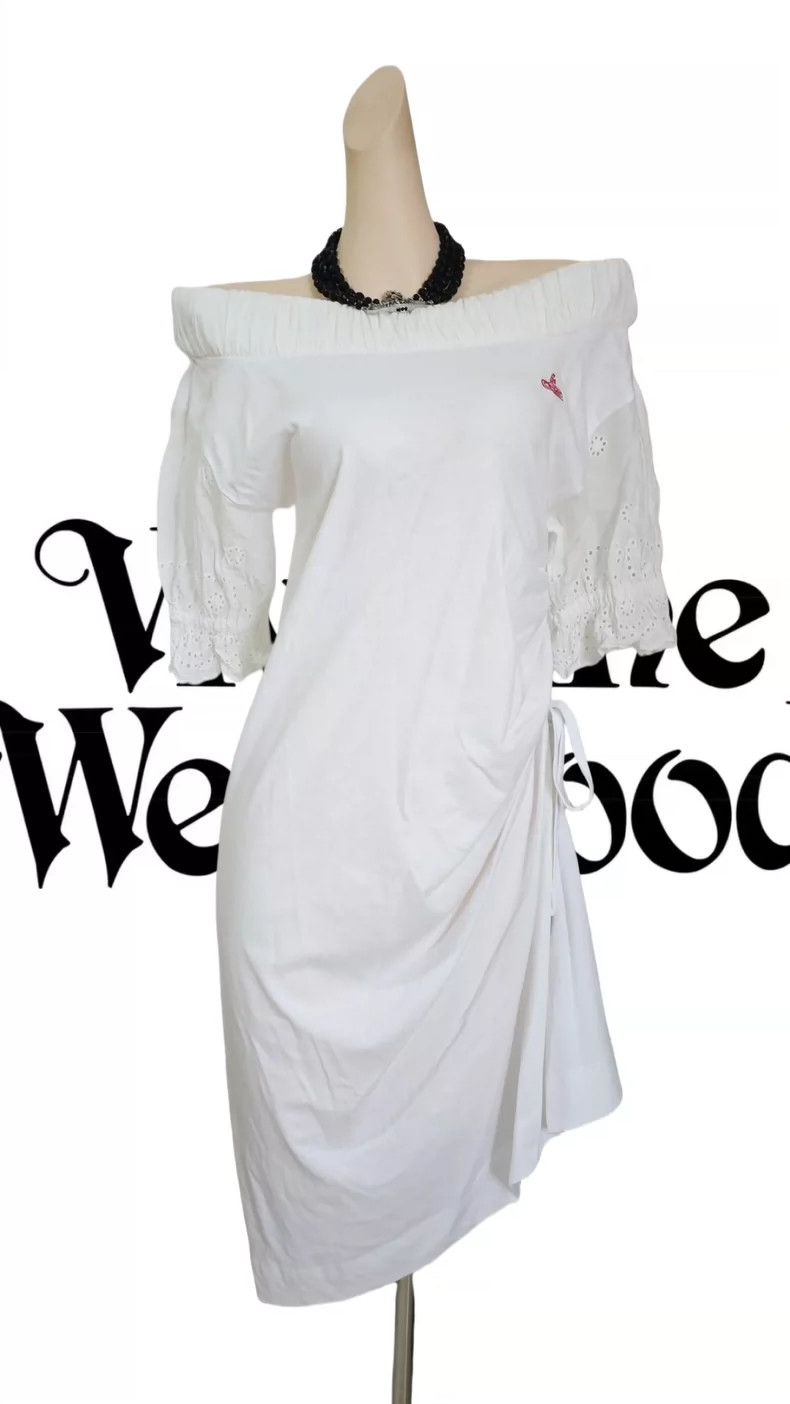 Other Vivienne Westwood size00 White dress with a white sash Size S / US 4 / IT 40 - 1 Thumbnail