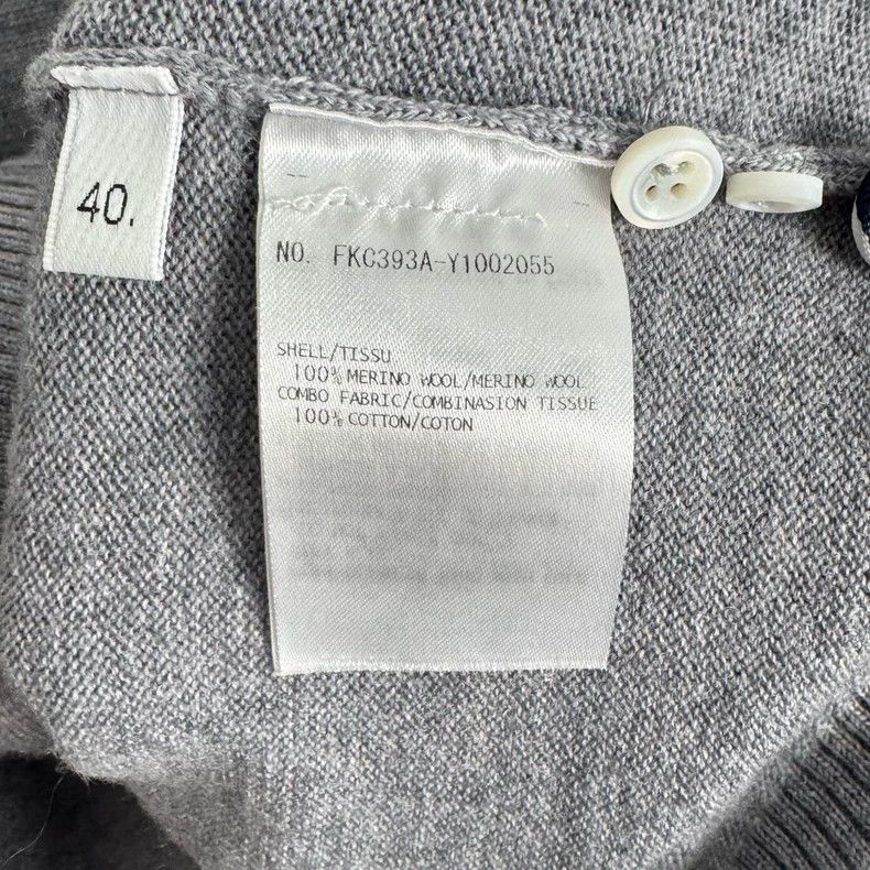 Thom Browne Thom Browne Gray wool two-piece sweater Size S / US 4 / IT 40 - 4 Thumbnail